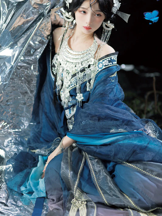Miao Jiang Lady 苗疆少女 - Wei Jin Style Miao Ethnic Qiyao Ruqun