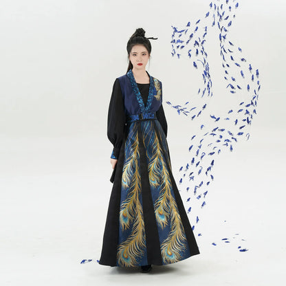 Tang Dynasty JX3 Inspired Modern Hanfu, Yinzhu 飒翎银竹 (Preorder)