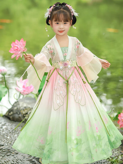 Gardenia - Tang Dynasty Hanfu Dress, Fairy Costume for Girls