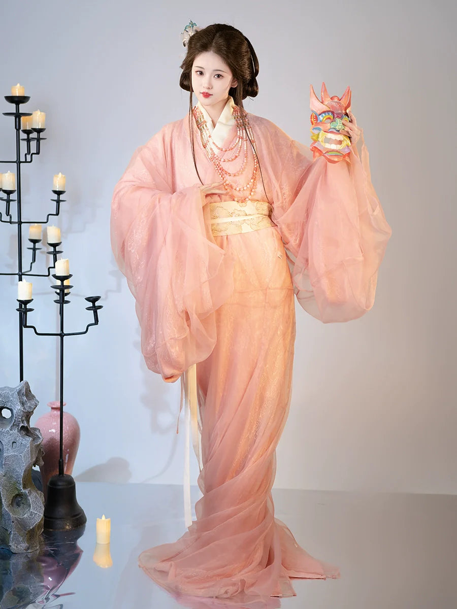 Falling Petals - Warring States and Han Dynasty Straight Hem Robe
