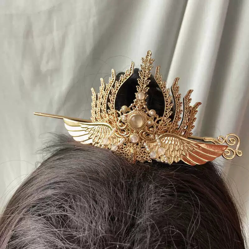Golden Lotus  - Unisex Hanfu Hair Crown