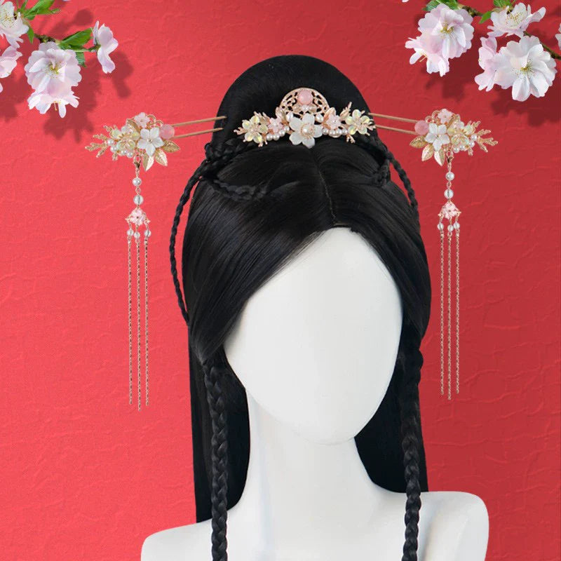 Lotus Flower - Chinese Style Hair Wig for Hanfu