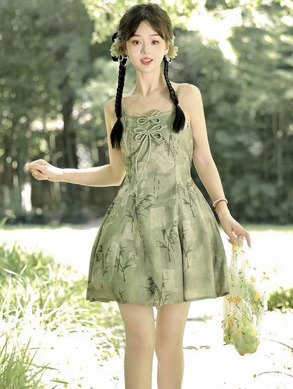 Bamboo Language 竹语 - New Chinese Style Summer Sundress