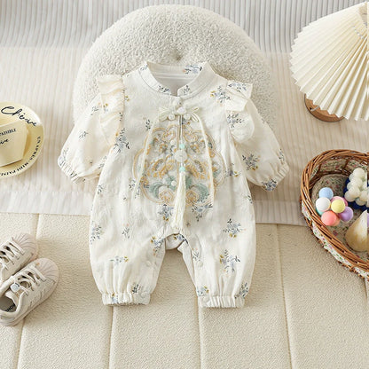 Flowerets - Cheongsam Style Baby Onesies for Girls