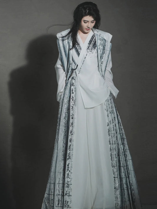 New Chinese Style Reversible Coat - Thousand Verse 千字文 (Preorder)