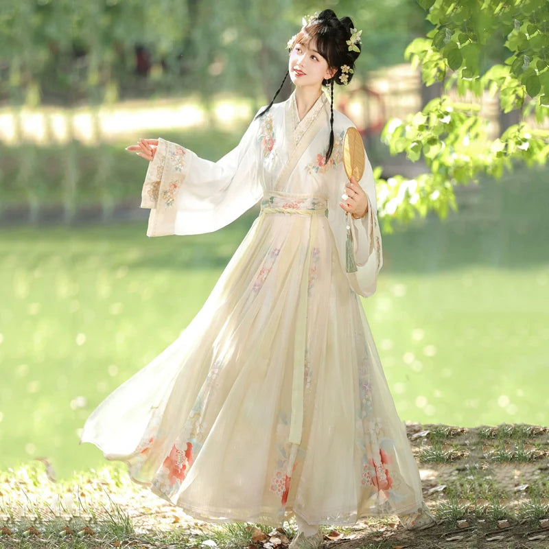 Spring Flowers - Wei Jin Style Qiyao Ruqun