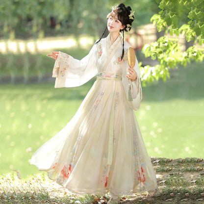 Spring Flowers - Wei Jin Style Qiyao Ruqun