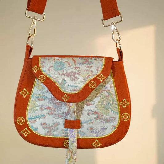 Chinese New Year Crossbody Merchant Bag for Women
