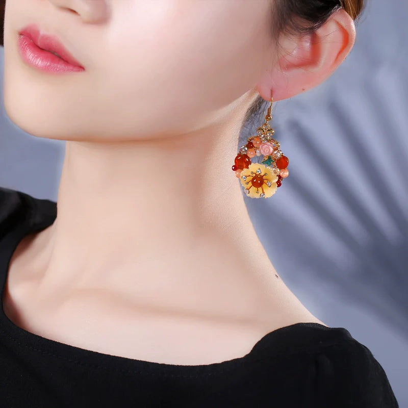 Huaqiu Chinese Style Earrings