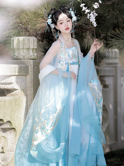 Hibiscus - Tang Dynasty Style Hanfu Dress Heziqun