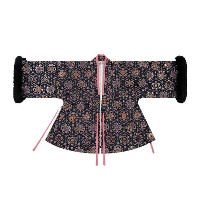 Song Dynasty Silk Hanfu, Mamianqun, Winter Fox 柔嘉 (Preorder)