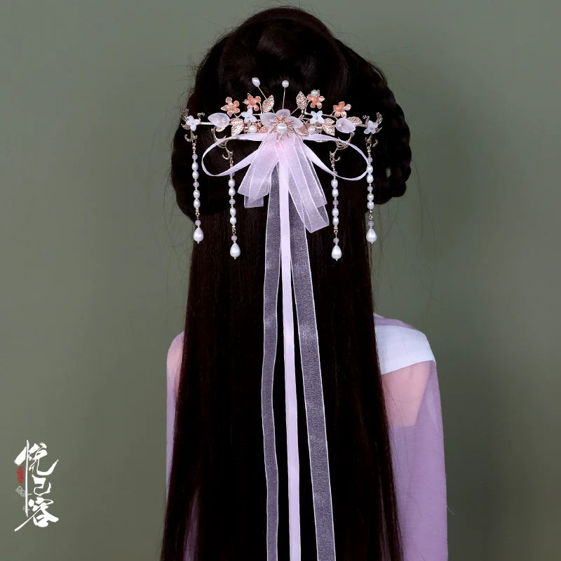 Back Hair Pin: Memories of the Silk Ribbon
