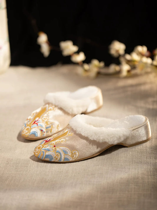 Qiyan - Embroidered Slip-On Shoes for Cheongsam
