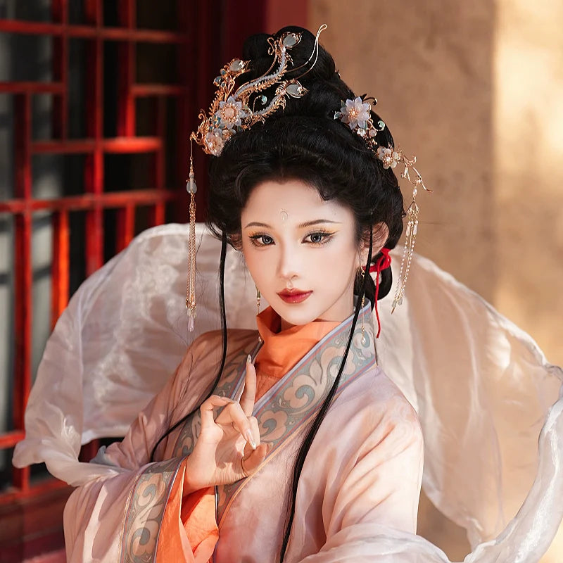 Hanfu Hair Accessories Set: Fengshuang Yin