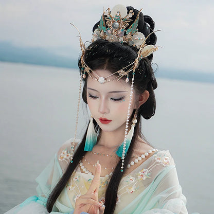 Hanfu Hair Accessories Set: Tidal Sea Spirit