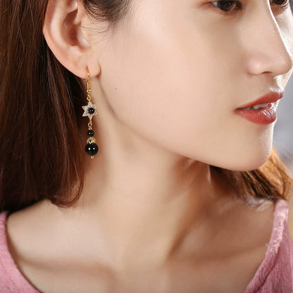 Sun and Moon Chinese Style Earrings
