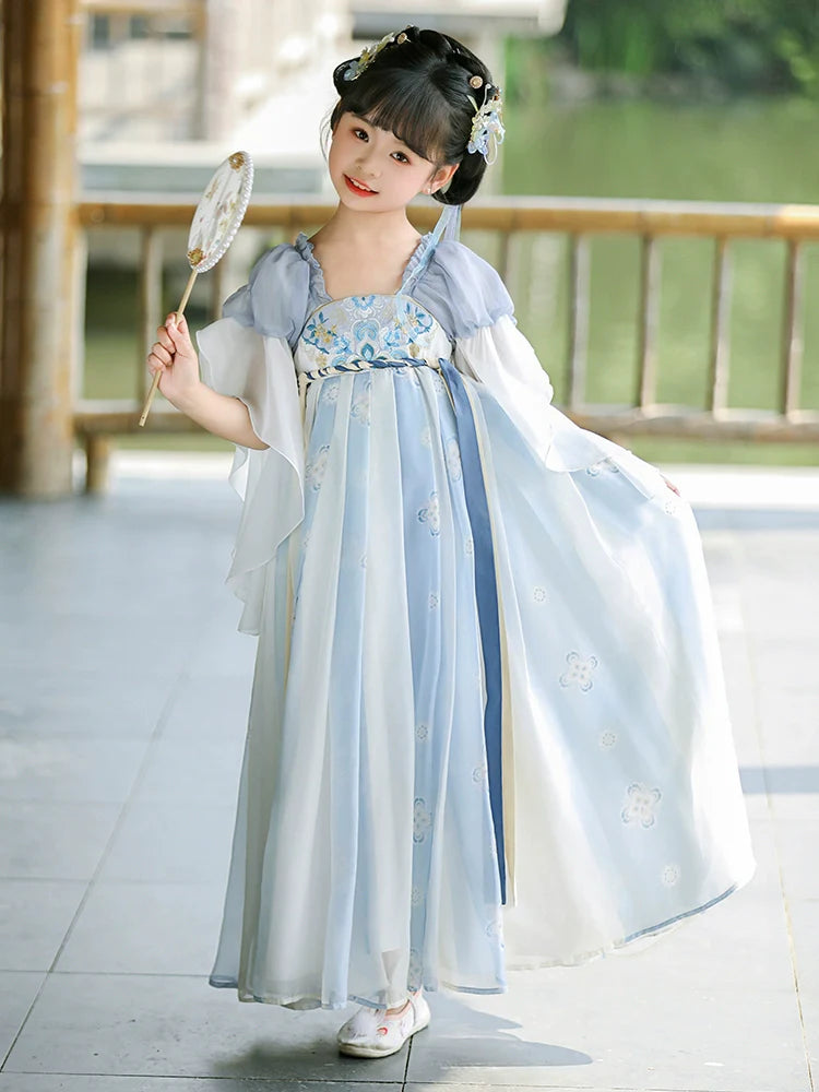 Sky - Tang Dynasty Hanfu Dress for Girls