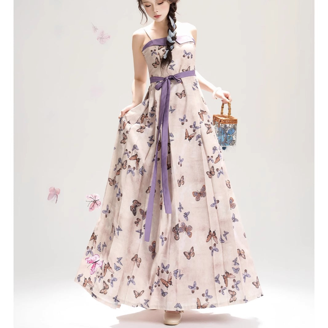 Asks Butterfly 问蝶 - Song Dynasty Modern Hanfu Dress for Spring and Summer (Preorder)