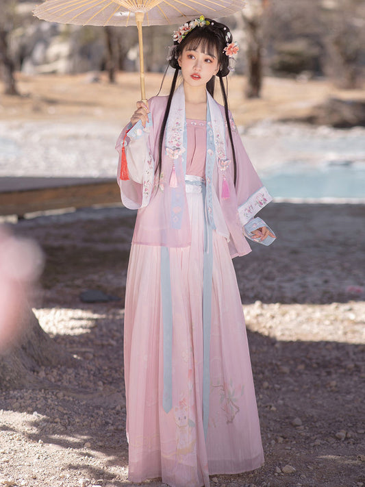 Peach Kitty  桃气喵喵 - Song Dynasty Style Qiyao Ruqun Hanfu