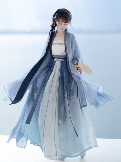 Bamboo Shadow 竹影 - Song Dynasty Style Qiyao Ruqun Hanfu