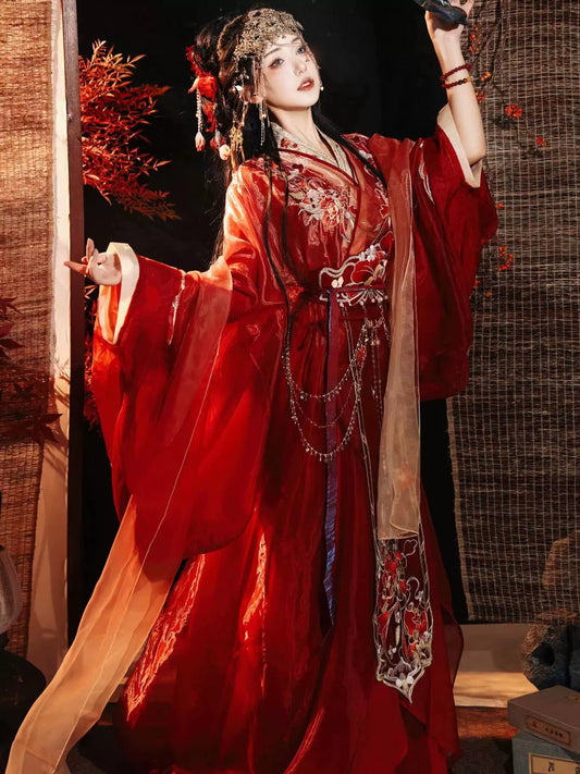 Lady Yu 虞姬 - Warring States and Han Dynasty Straight Hem Robe