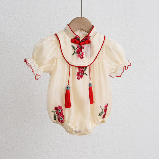 Festive - Cheongsam Style Baby Onesies for Girls