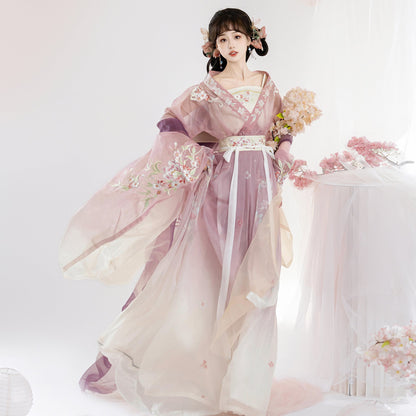Flower Kite 鸢月 - Wei Jin Style Qiyao Ruqun Spring and Summer Hanfu