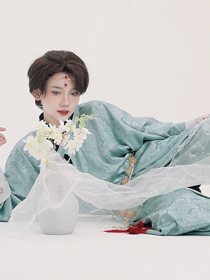 Tang Dynasty Hanfu Robe - Fleur Fountain 花辰