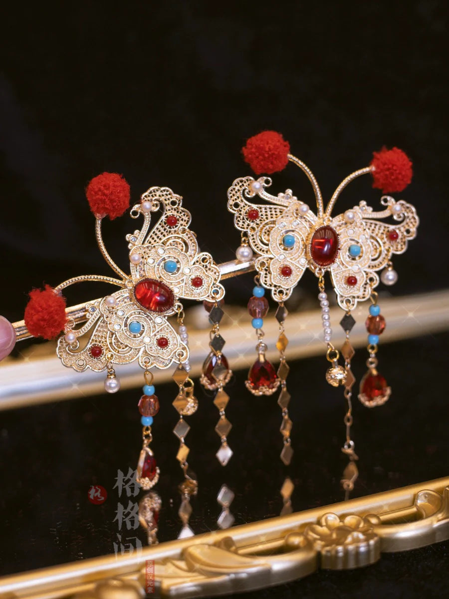 Hair Pins: Butterfly Opera