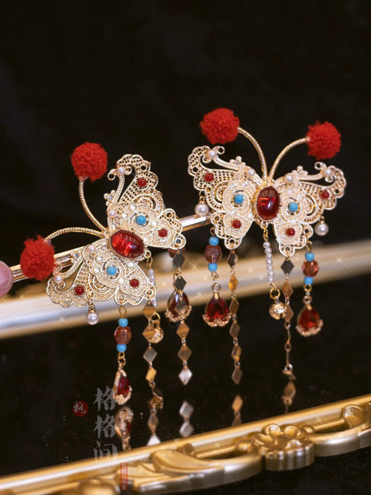 Hair Pins: Butterfly Opera