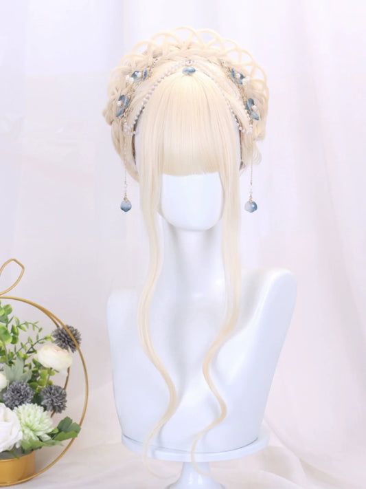 Listening to Snow - Qi Lolita Fantasy Costume Hair Wig