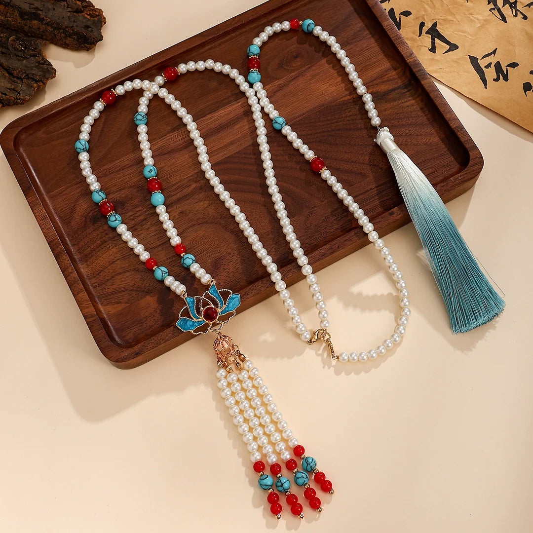 Smoke and Rain Chinese Style Necklace