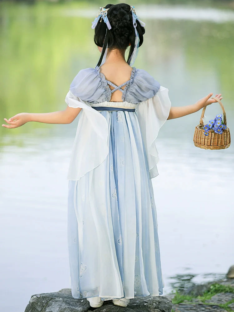 Sky - Tang Dynasty Hanfu Dress for Girls