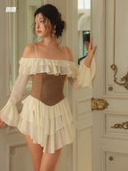 Fairytale Ruffle Corset Mini Dress