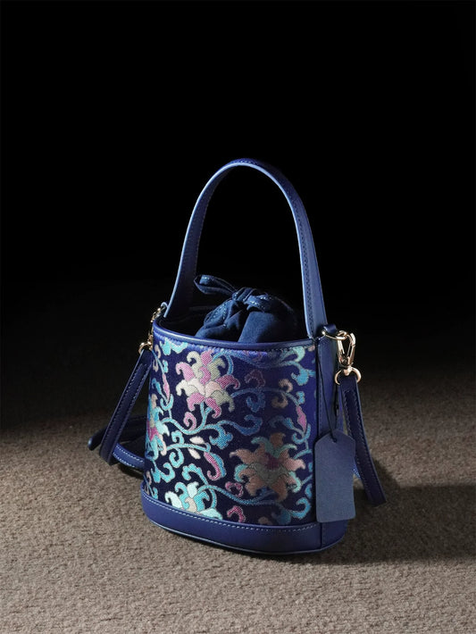 Lady Yang Sapphire Bucket Bag for Women