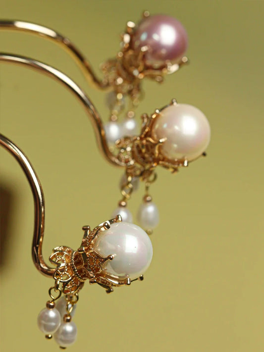 Freshwater Pearl Hair Pin: Margalit