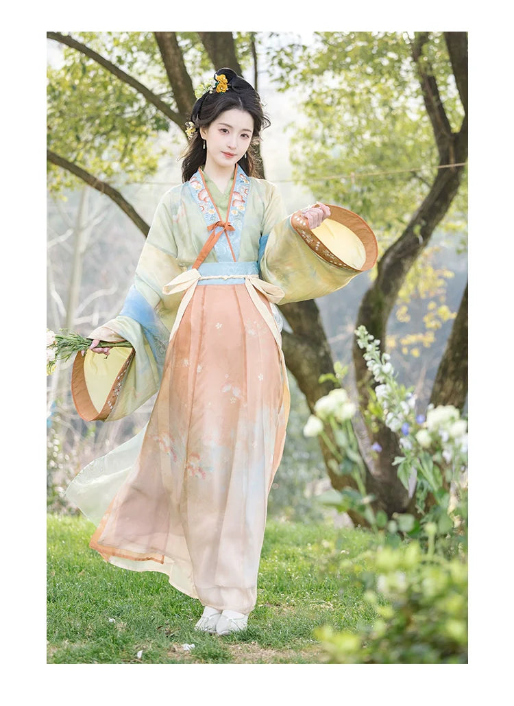 Awakens 春醒 - Wei Jin Cottage Style Qiyao Ruqun