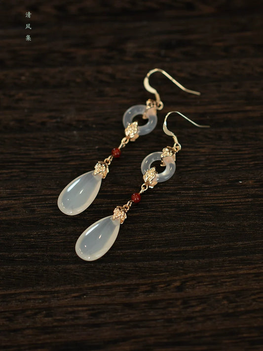 Teardrop Chinese Style Earrings