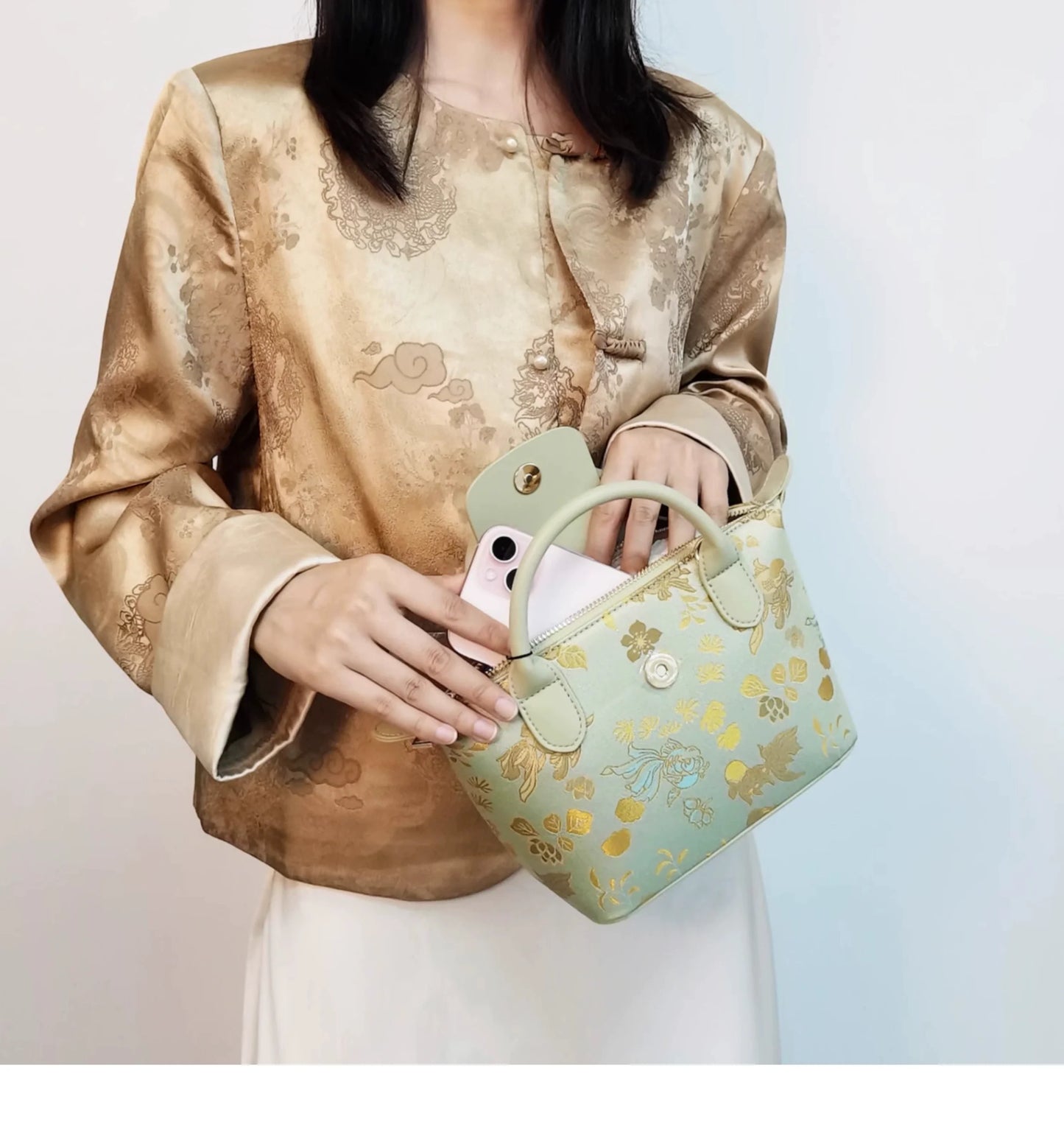 Mulberry Silk Handbag for Women
