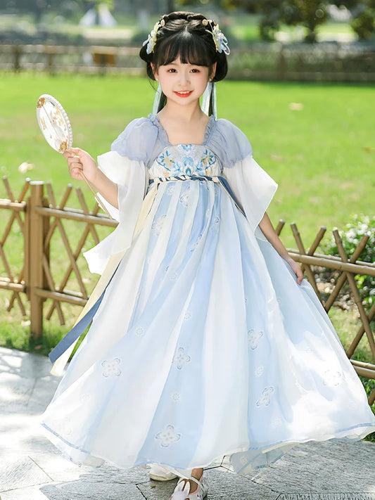 Sky - Tang Dynasty Hanfu Dress for Girls