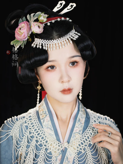Hanfu Hair Accessories Set: Pearls