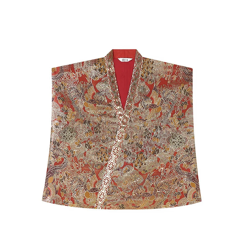 Tang Dynasty Hanfu, Qiyao Ruqun, Beizi, Thousands of Years 千秋万载 (Preorder)