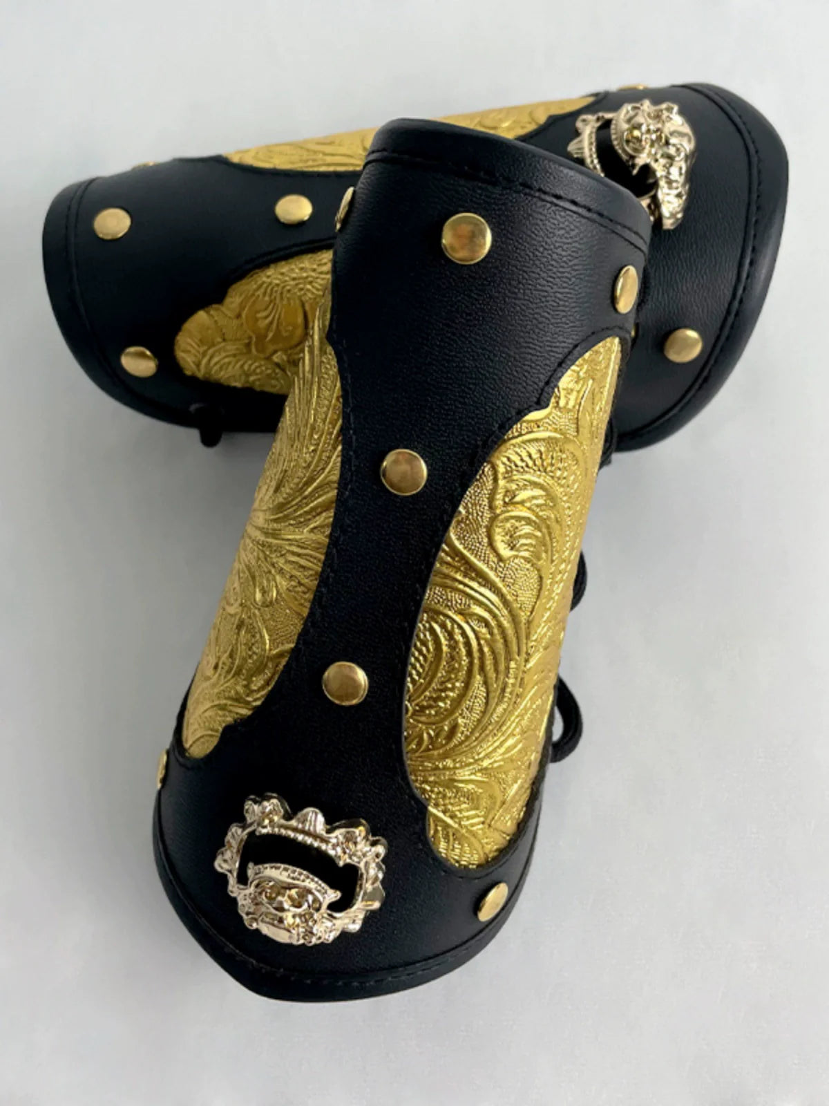 Crimson Lotus Warriors - Wrist Guards for Hanfu