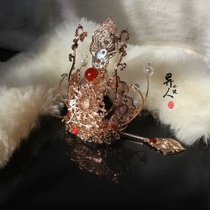 Red Cliff - Unisex Hanfu Hair Crown