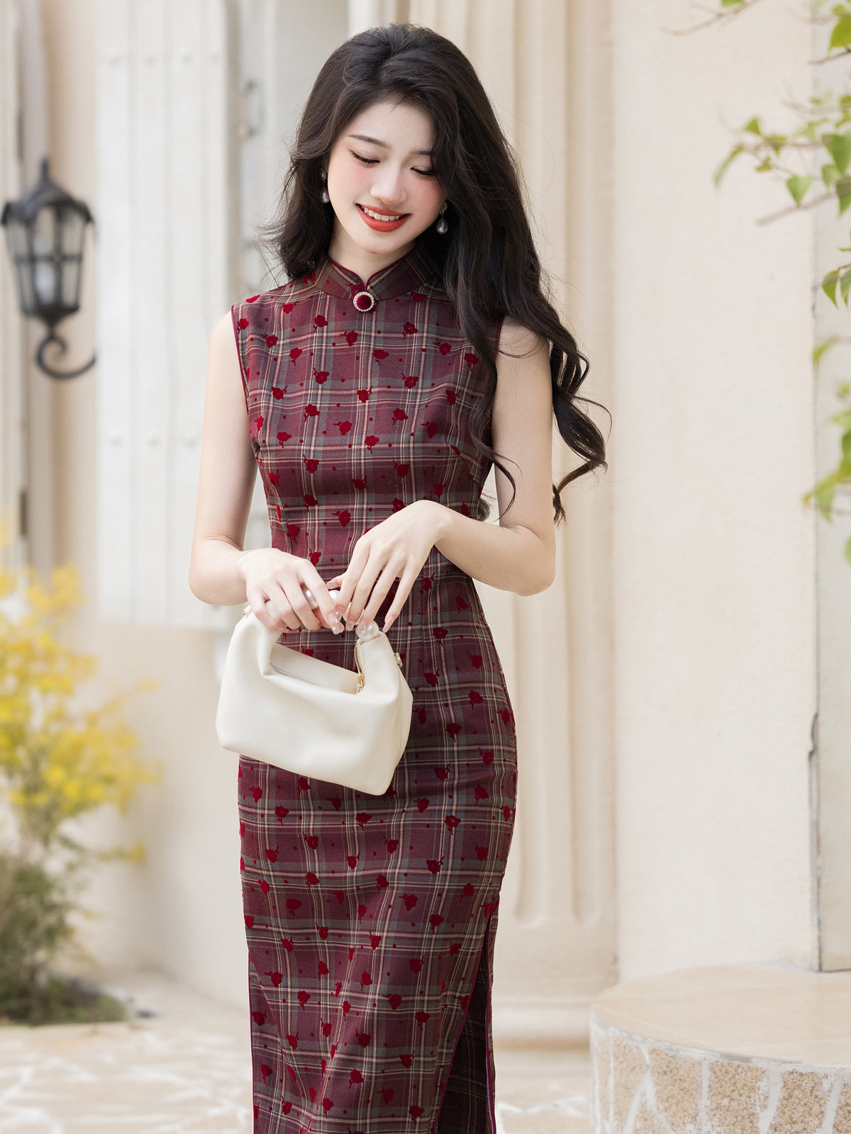 Juliet - Sleeveless Midi Retro Style Cheongsam