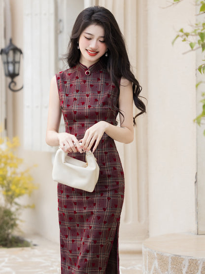 Juliet - Sleeveless Midi Retro Style Cheongsam