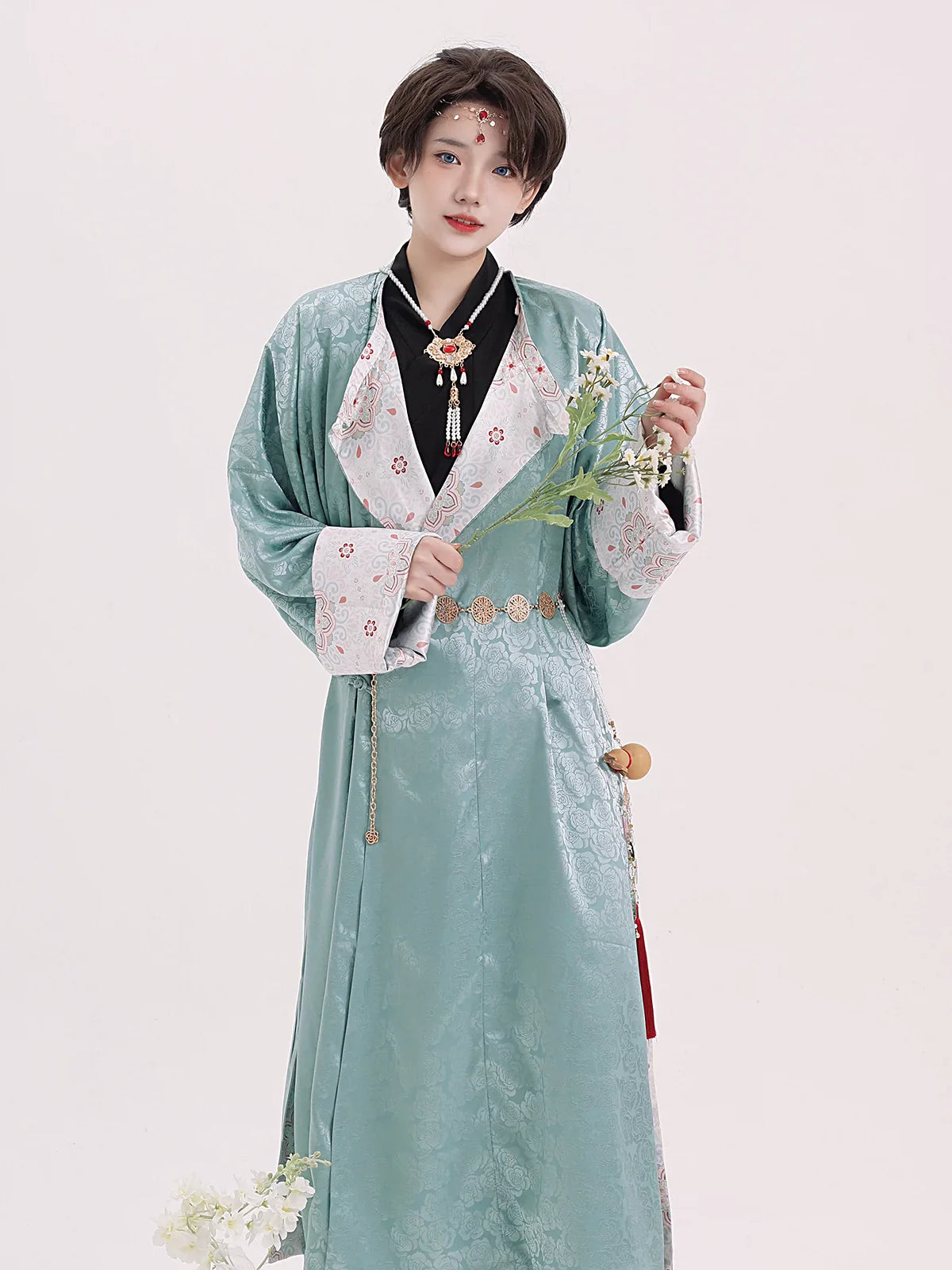 Tang Dynasty Hanfu Robe - Fleur Fountain 花辰