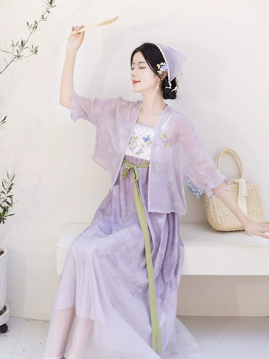 Tang Dynasty x Modern Hanfu: Ice Grapes 葡萄冰柠 (Preorder)