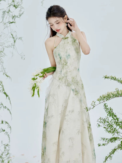 Cheongsam x Modern Hanfu: Dancing Leaves