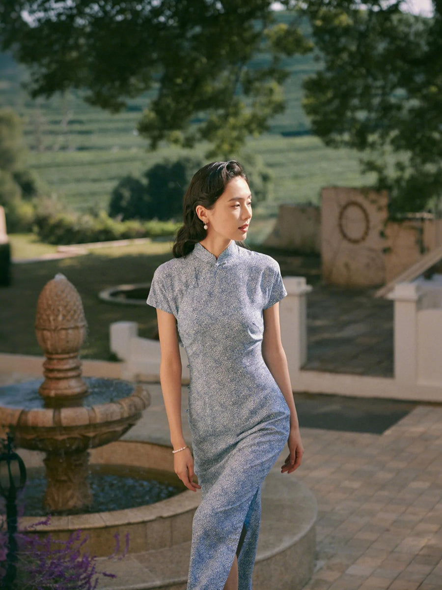 Mai Lang 麦浪 - Spring and Summer Short Sleeve Hong Kong-Style Cotton Cheongsam (Preorder)